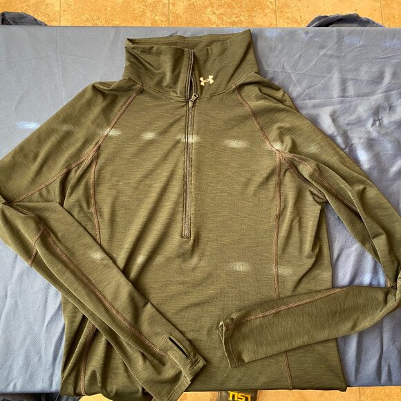 Under Armour Jacket Women’s Small Heat Gear Zip Pullover Dri-fit Lightweight MED - Picture 5 of 5